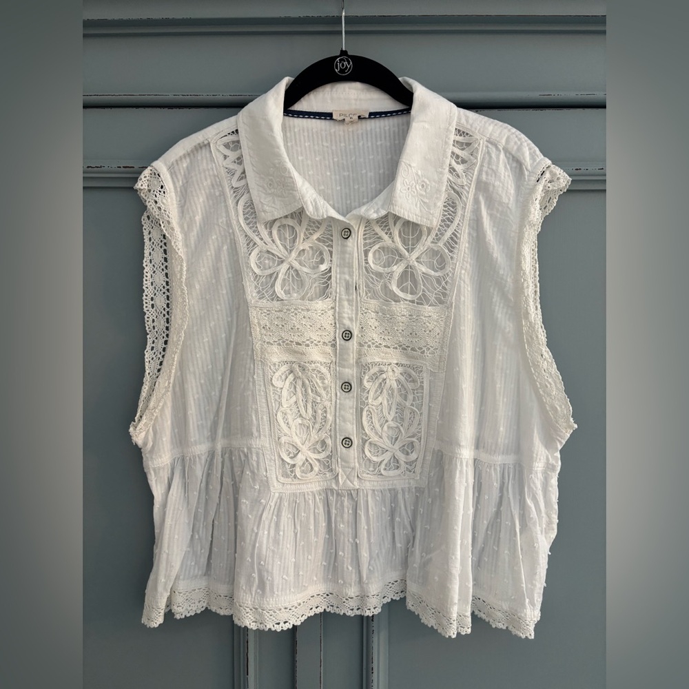 Pilcro by Anthropologie white top
